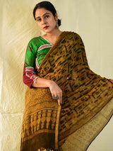 moti - Ajrakh handloom Kota Doria saree