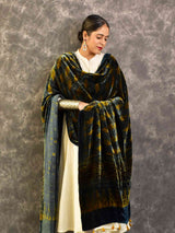 Berries - Ajrakh Silk Velvet Dupatta
