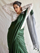 Warrior Princess - Dual shaded mul cotton saree
