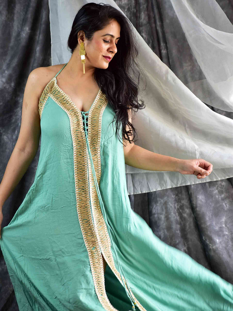 shores - halter neck dress