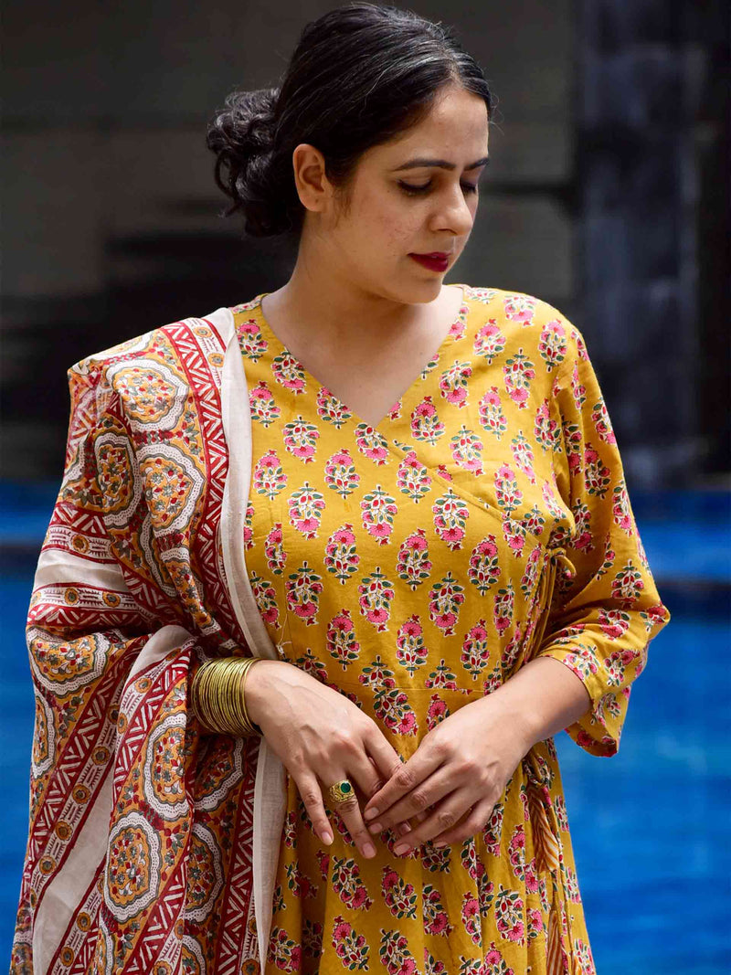 Dhadak Angrakha Dress
